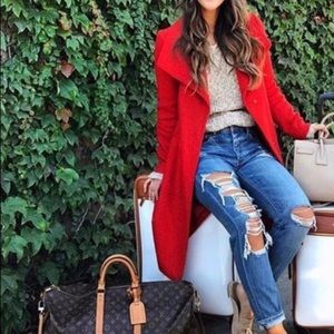 Burnt Orange Sz.M Bernardo Wool Coat